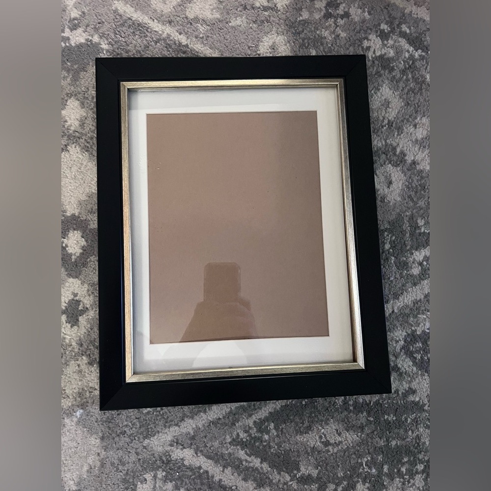 Black Picture Frame with Silver Inner Trim - Home Accents